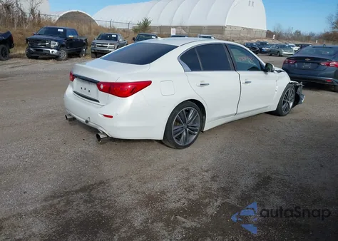 2015 Infiniti Q50 Sport из США, поврежденный, VIN JN1BV7AR5FM398262